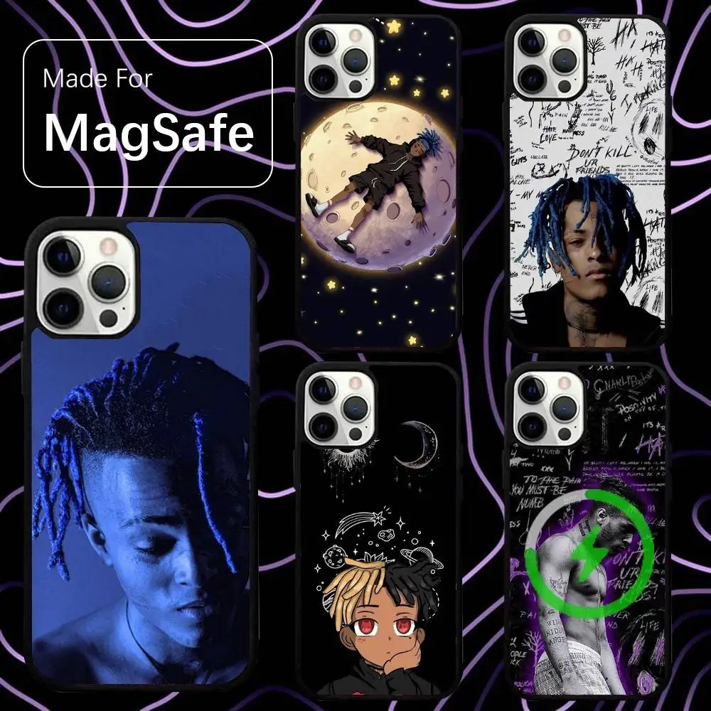 

X-XXXTENTACION Rapper Phone Case For iPhone 16,15,14,13,12,11,Pro,Max,Plus,Mini,SE New Magsafe Magnetic Wireless Charging
