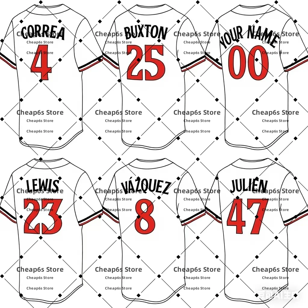 

Custom Stitched White Correa Byron Buxton Royce Lewis Minnesota Baseball Jersey
