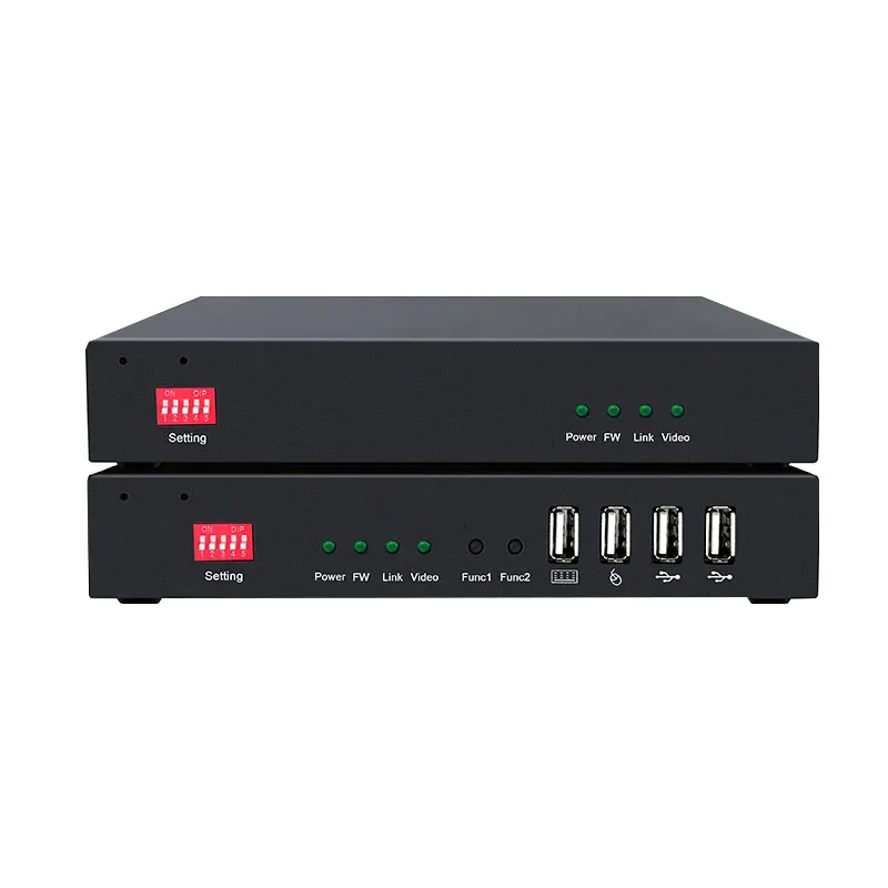 Extender KVM DP 4K 150m Melalui Kabel Cat5e/6/7, Extender Ethernet dengan Audio RS232 USB2.0