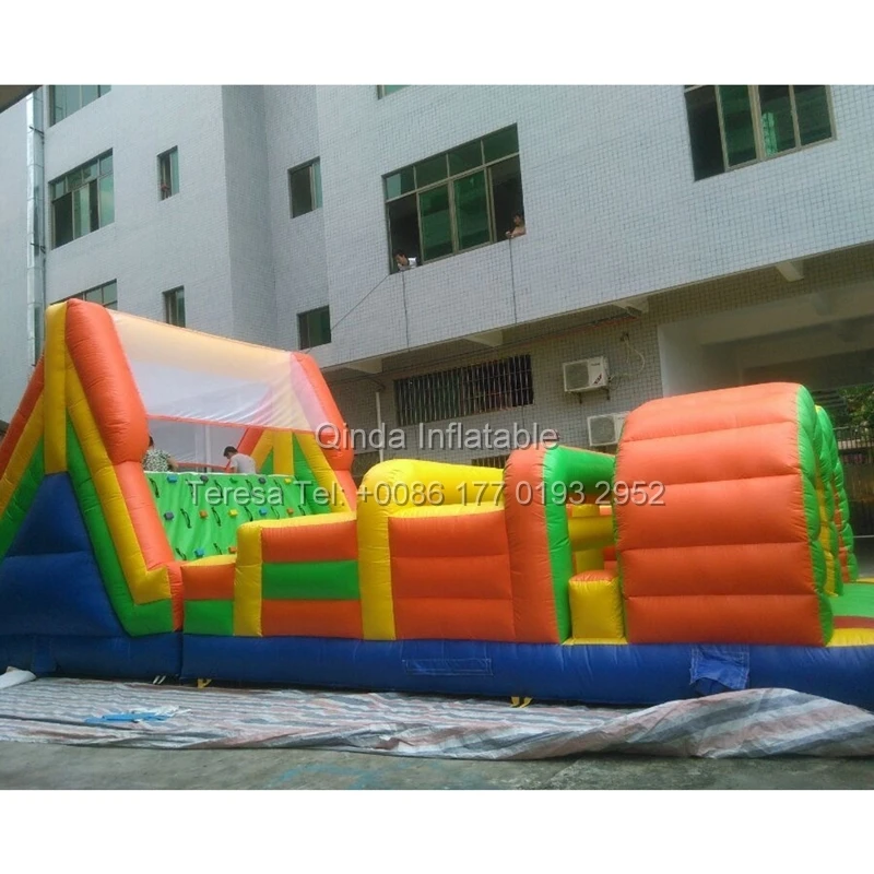 10M ปราสาทกระโดดยาว Inflatable ฝ่าอุปสรรคจัมเปอร์ Bounce House สไลด์ Trampoline เกมสําหรับเด็กและผู้ใหญ่