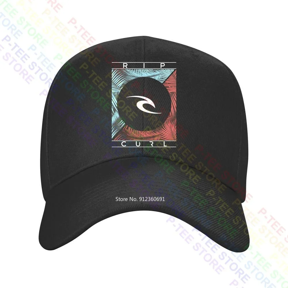 Ripcurl Wave Palm Trees Logo Surfer Graphicmen Truck Driver Caps Baseball Cap