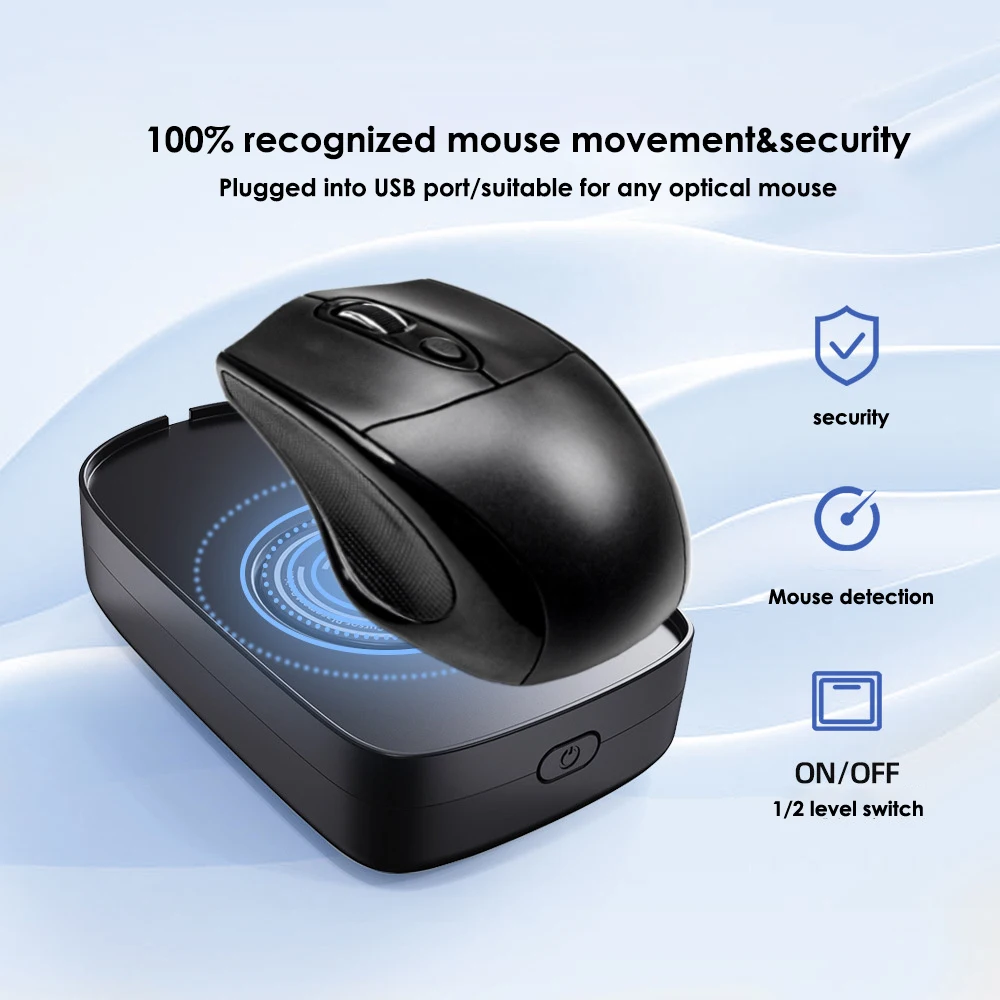 Virtual Mouse Mover Anti-sleep Automatic Movement To Prevent Computer Lock Screen With /OFF Switch Undetectable Mouse Jiggler