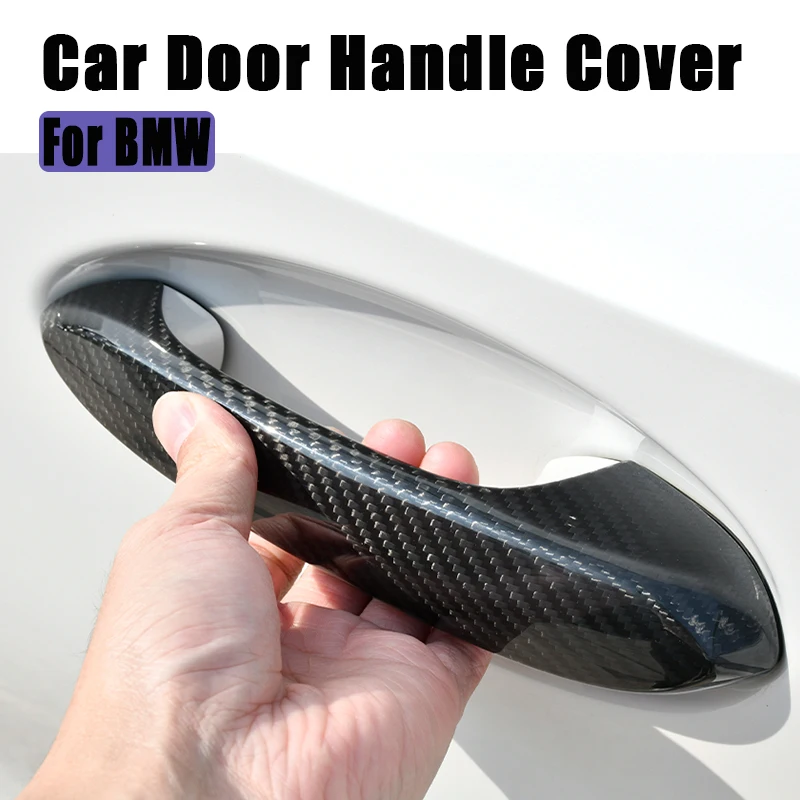 Car Styling Door Handle Cover Sticker Trim For BMW G30 G20 F30 G32 6GT 3GT X1X2X3X4X5X6X7 Auto Exterior Parts Decor Accessories