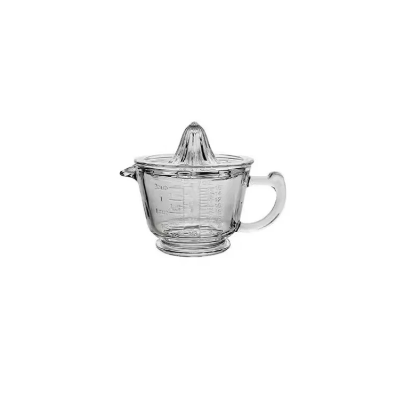 Manual Glass Lemon Juicer Home Large Capacity Simple Fruit Squeezer Small Orange Juice Extractor Kitchen Multifunctional Tools