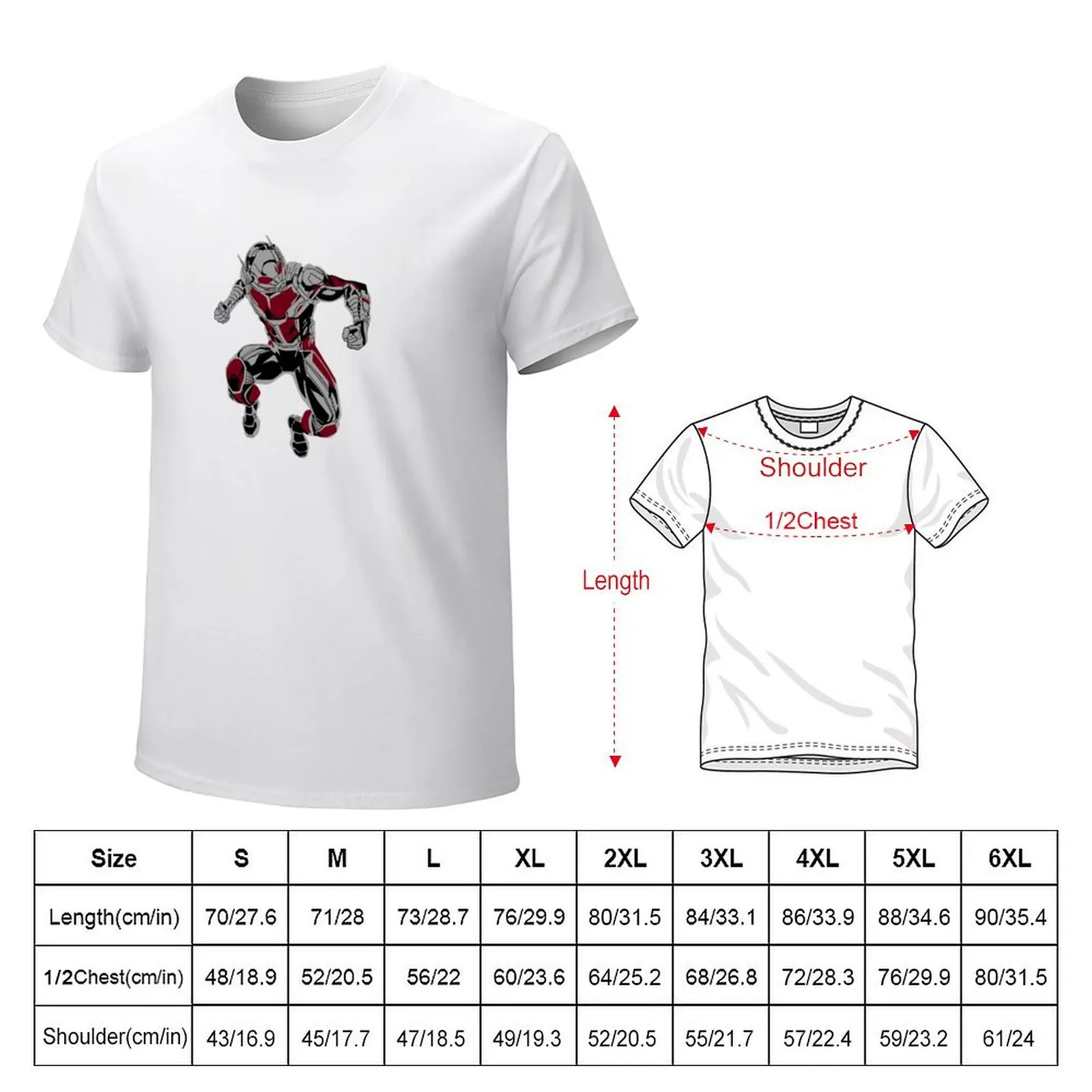 Ant man T-shirt vintage clothes sweat korean fashion plus sizes men t shirts