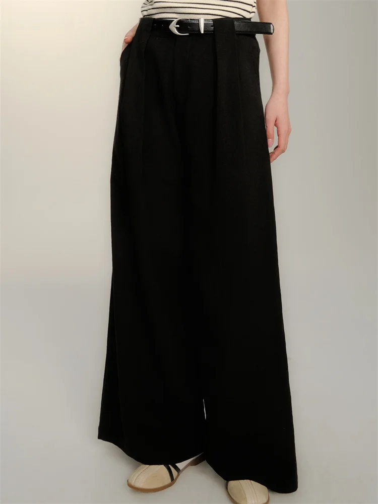 

Женские базовые повседневные брюки CHILL ZOEY с высокой талией, прямые, универсальные, длинные, для невысоких женщин