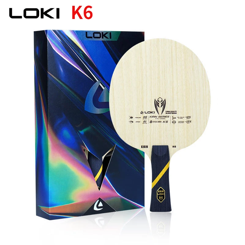 

LOKI KIRIN K6 Table Tennis Blade 7 Layers Solid Wood CS/FL Handle OFF+ Professional Ping Pong Bat Advanced Training Fast Attack