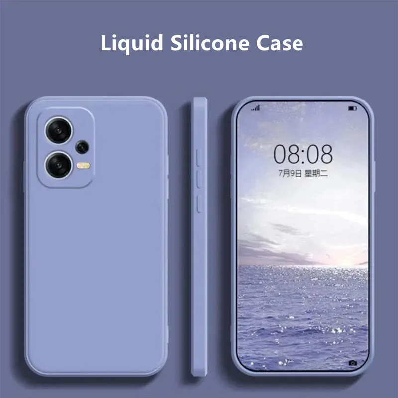 For Xiaomi Redmi Note 12 Pro 5G Case Cover Redmi Note 12 Pro Plus Funda Shell Soft Liquid Silicone Phone Coque Redmi Note 12 Pro