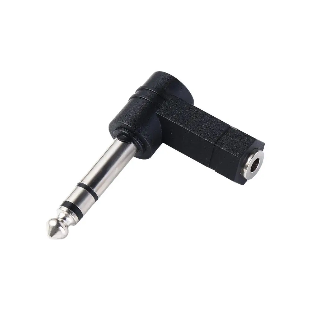 

Headphone Cable 90 Degree 6.5mm 1/4" Mono Jack Male to Female 3.5mm TRS Connector Audio Adapter Plug 6.35mm to 3.5mm Adapter