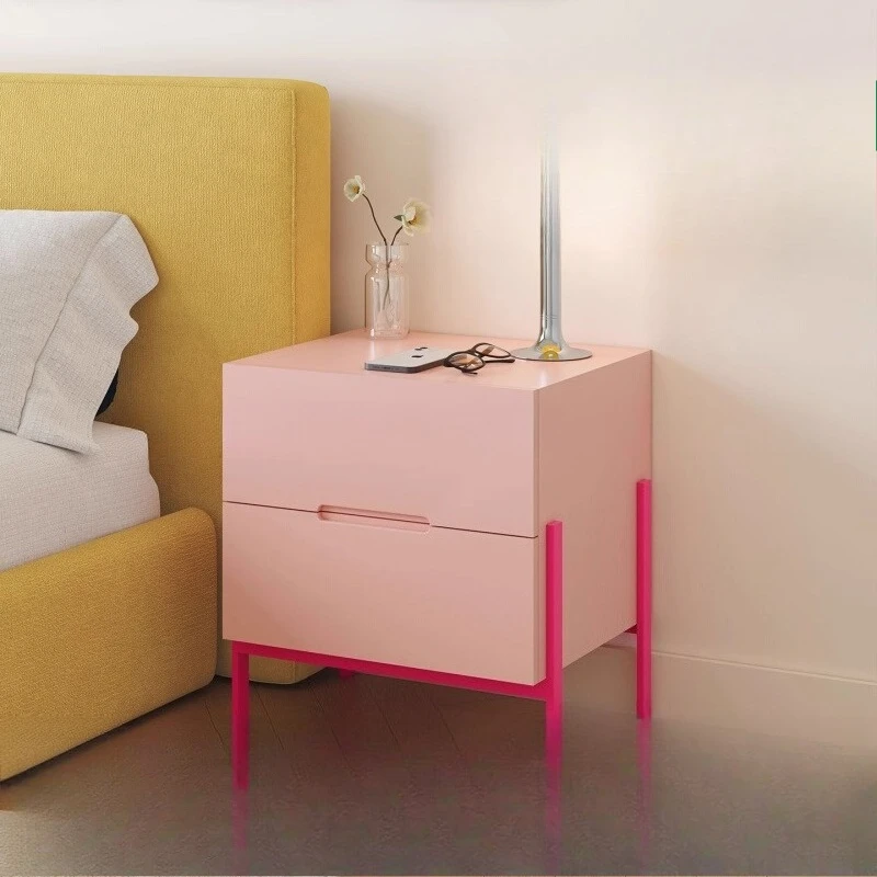 

Bedside table modern simple bedside table Nordic style dopamine storage cabinet creative kids bedside table bedroom cabinet