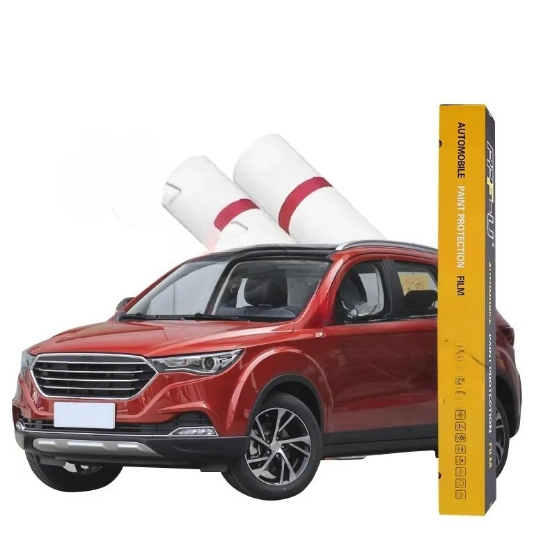 

Zuimi High-end Automotive Vinyl Wrap Clear Gloss Vinyl Self-Adhesive 5ftx49.2ft Roll Protective 6.5Mil TPH PPF Car Paint