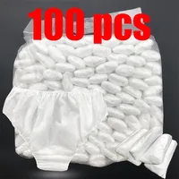 Bragas desechables transpirables de tela no tejida para mujeres y hombres, viajes de negocios, Spa, calzoncillos sin lavado, ropa interior para menstruación