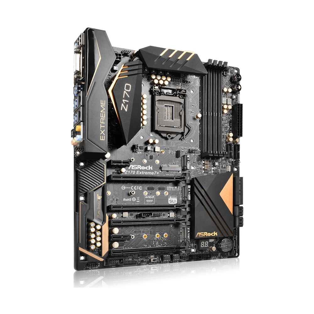 Материнская плата ASRock Z170 Extreme7+ с поддержкой i7-7700K 6700 i5-7600K 6500 i3-7300 i3-6300T Процессор DDR4 3866+ HDMI M.2 NVME PCIe 3.0 ATX