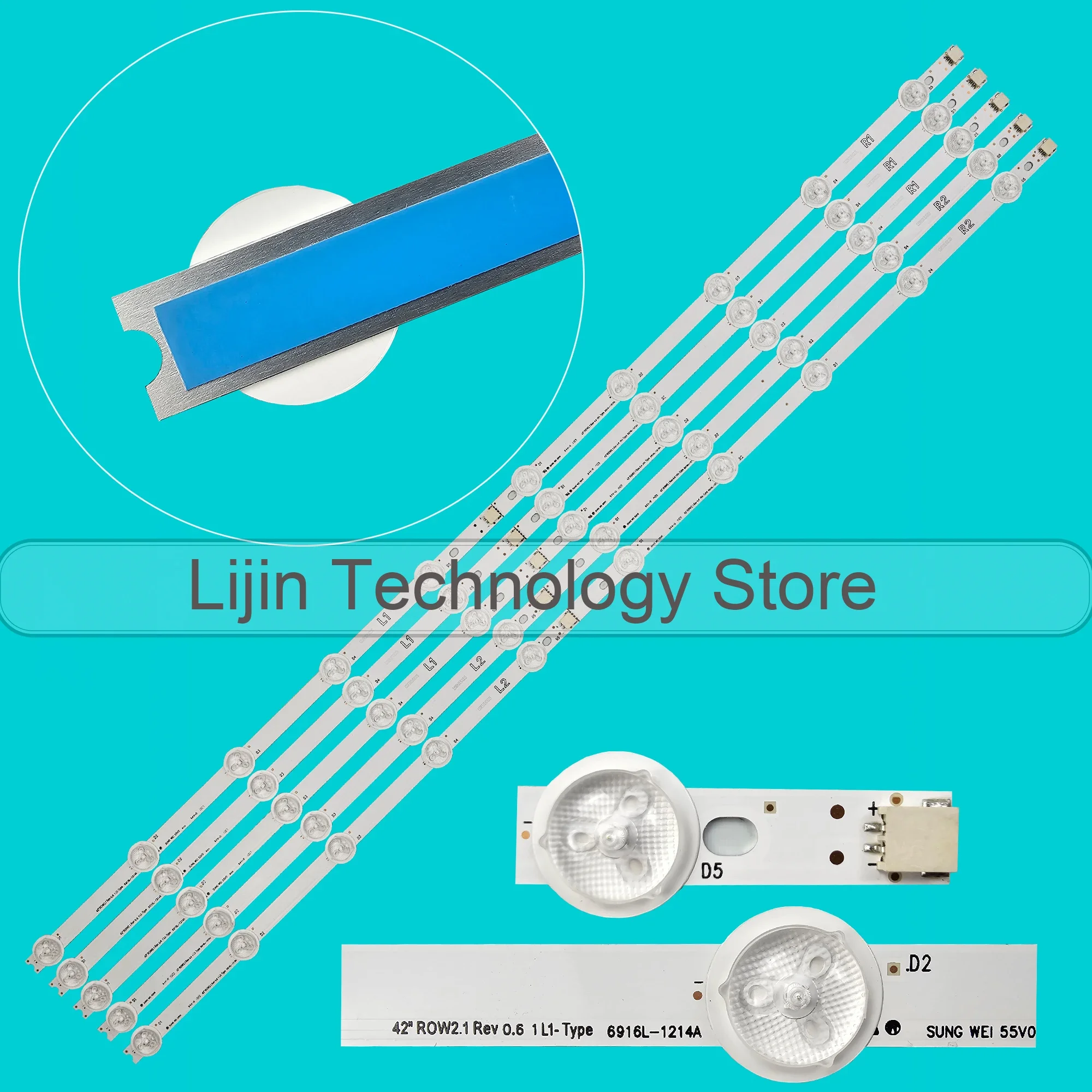 

LED strip For 42LA621V 42LA6130 42LN613V 42LA615V 42LA620 42LA6200 42LA620S 42LA620Z 42LN540S-R2 LC420DUE-SFR1 T420HVN05.0