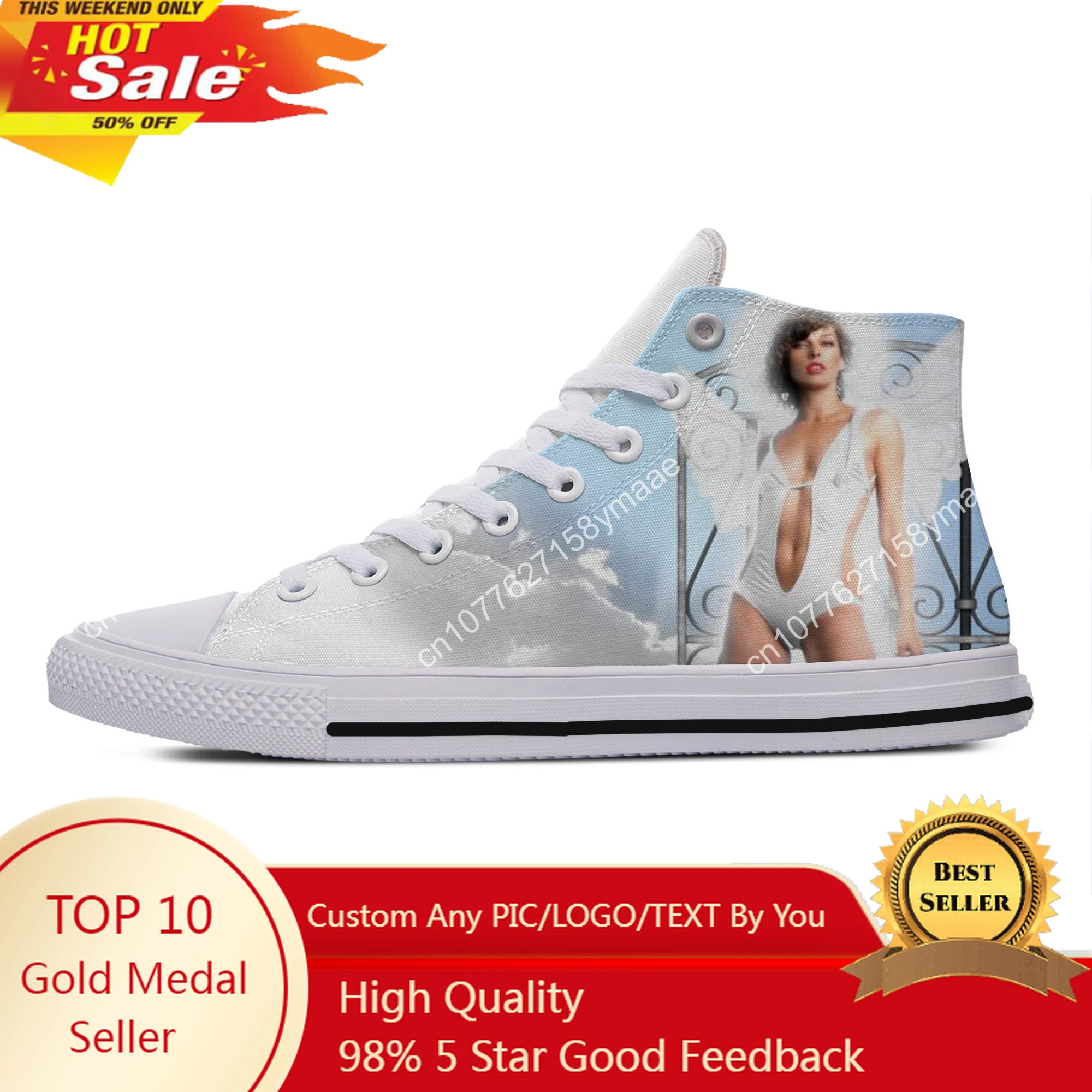 

Hot Cool Fashion Summer High Quality Latest Sneakers Casual Shoes Men Women Milla Jovovich High Help Classic Board Shoes