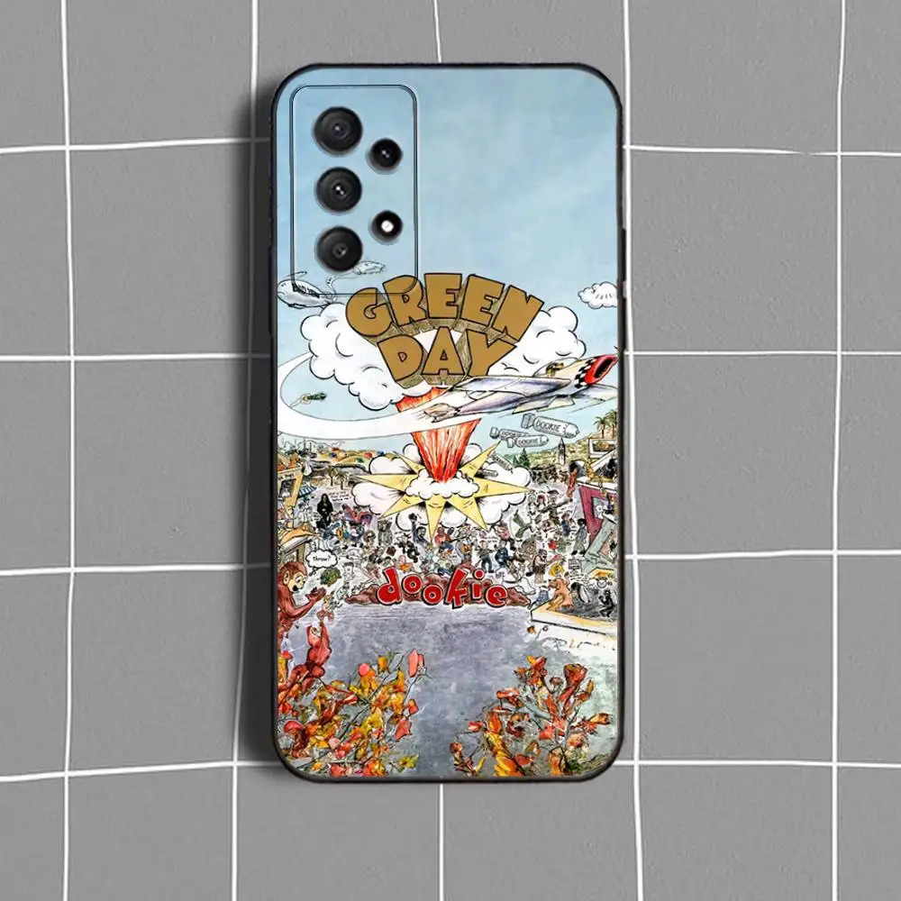 حافظة هاتف G-Green Day B-Band-ES لهاتف سامسونج جالاكسي A73,31,32,72,41,53,52,71,22,5G,Note,J7,8,9 غطاء أسود ناعم