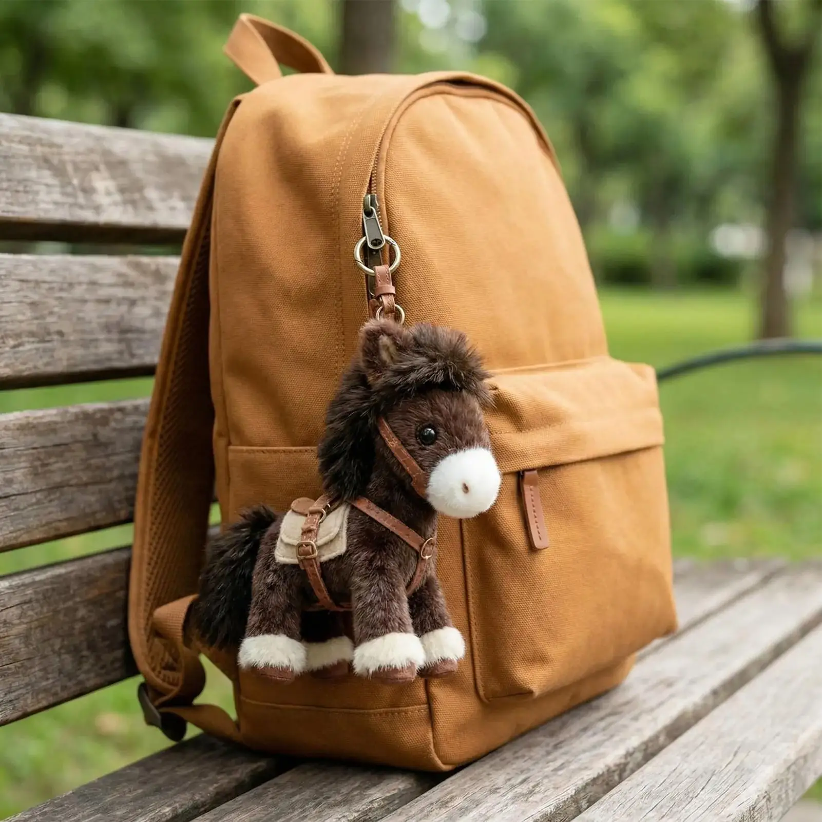 7Inch Mini Horse Plush Keychain Soft Stuffed Animal Doll Bag Charm for Kids Teens Girls Boys Bag Purse Backpack Handbag Decor