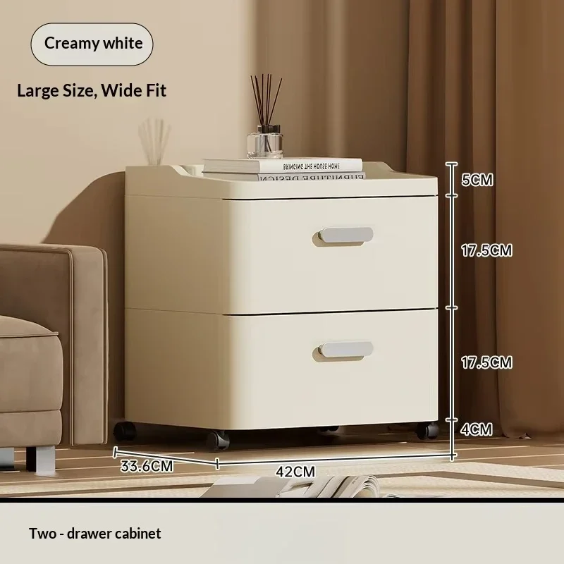 Multifunctional three-layer European floor locker is suitable for bedroom, living room, bedside table - snacks for children