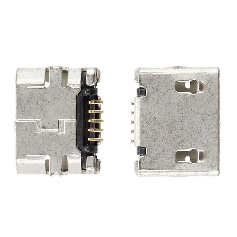 Lot de 50 Pièces de Rechange Type B Micro USB Femelle Jack, Connecteur Port, Prise