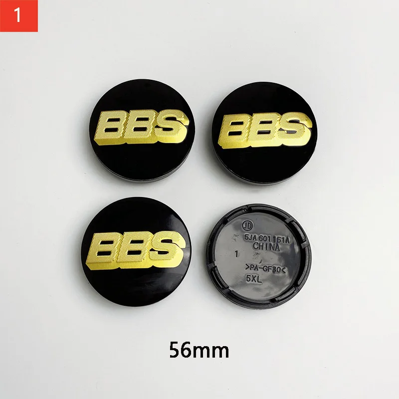 4 قطعة 56/60/68/70 مللي متر BBS نمط عجلة مركز قبعات-أسود لامع ABS محور يغطي لتزيين إطارات السيارة العالمية