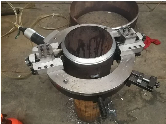 Pneumatic Portable Light Weight Tube Chamfering Stainless Steel Pipe Cold Cutting Beveling Machine Oce-230