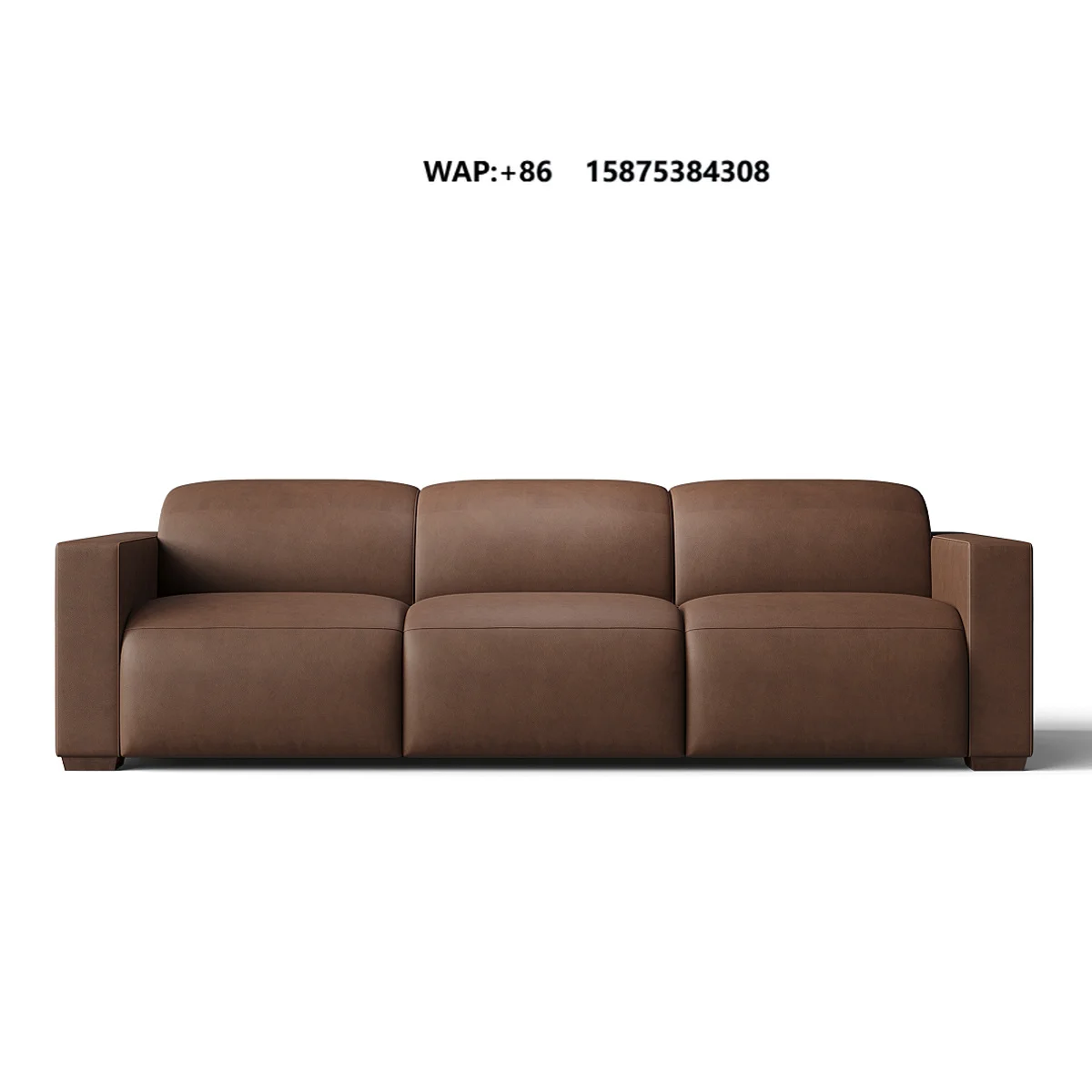 FERLY Luxury Modern Genuine Leather Electric Recliner Sofa with Power Motion Convertible Living Room Seating Set
