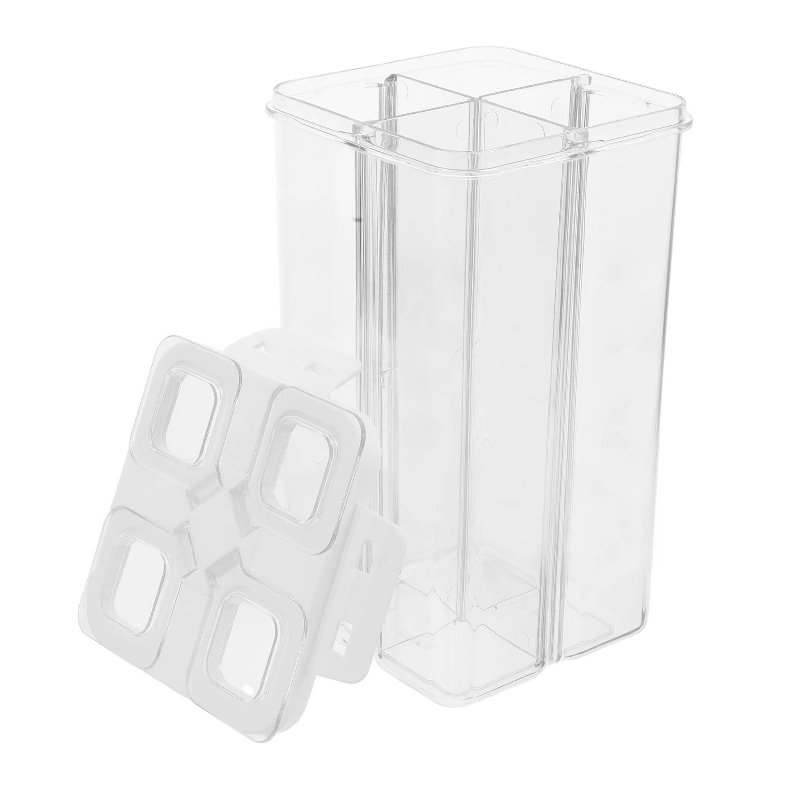 

Food Storage Containers Airtight Pantry Canisters Snack Boxes Transparent Multicompartment Sealed Dry Food