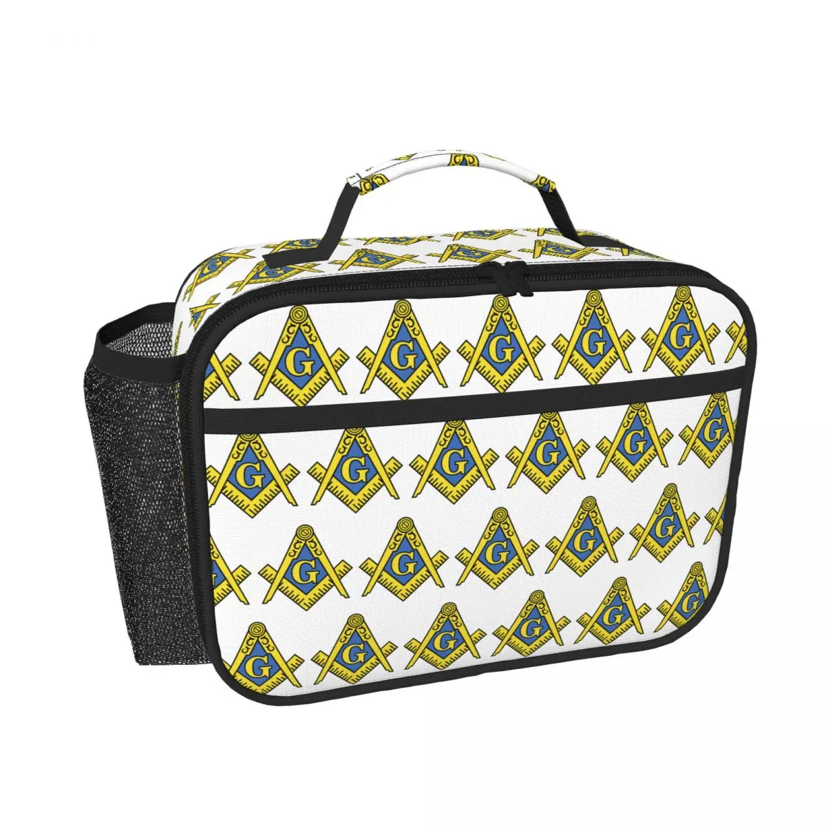 

Freemason Masonic Insulated Lunch Bag for Women Kids Portable Food Boxes Thermal Lunch Box Tote