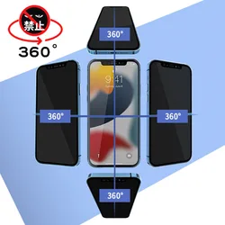 2Pcs Anti-Spy Tempered Glass For iPhone 14 Pro 13 12 Mini 11 Pro Max Privacy Screen Protector For iPhone X XS Max 7 8Plus Glass