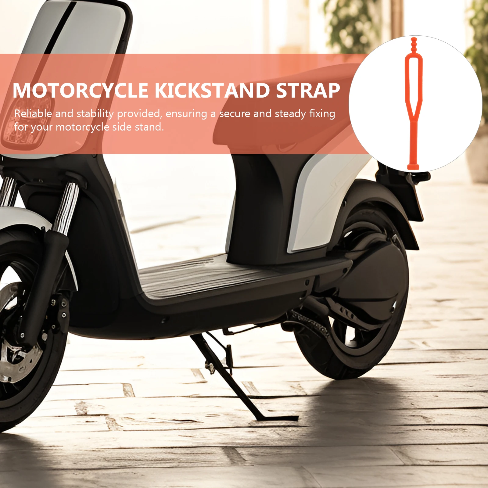 

Motorcycle Side Stand Rubber Strap Kickstand Replacement For Scooter Electric Scooter Parts Durable Anti-Slip -Road Bikes