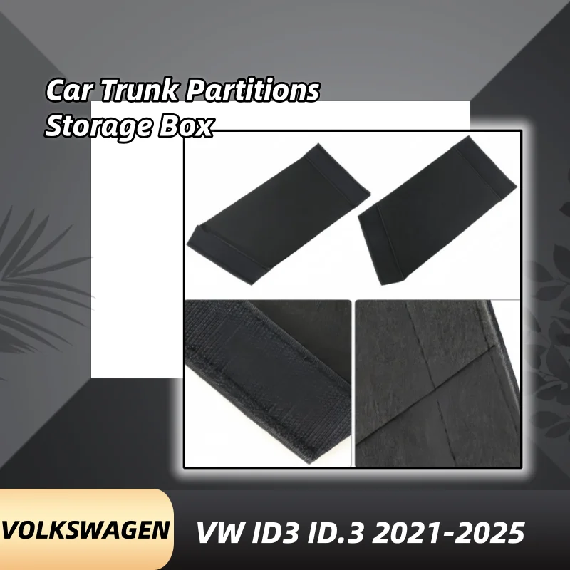 

Car Rear Trunk Storage Box Partition Trunk Organizer Dividers For Volkswagen VW ID3 ID.3 2021-2025 Interior Accessories