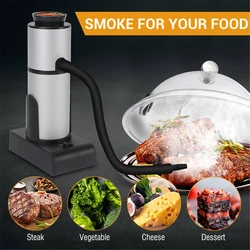 Portable Food Cold Smoke Generator Molecular Cuisine Smoking Gun Meat Burn Smokehouse Home Cooking for Grill Smoke Machine