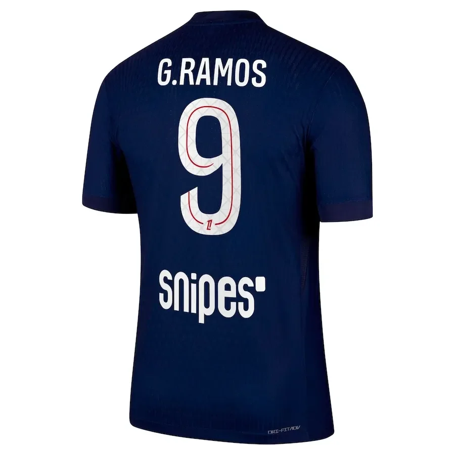 قمصان كرة القدم للرجال والنساء بأكمام قصيرة للاعبين المنزليين في باريس سان جيرمن (psg) في موسم 25-26