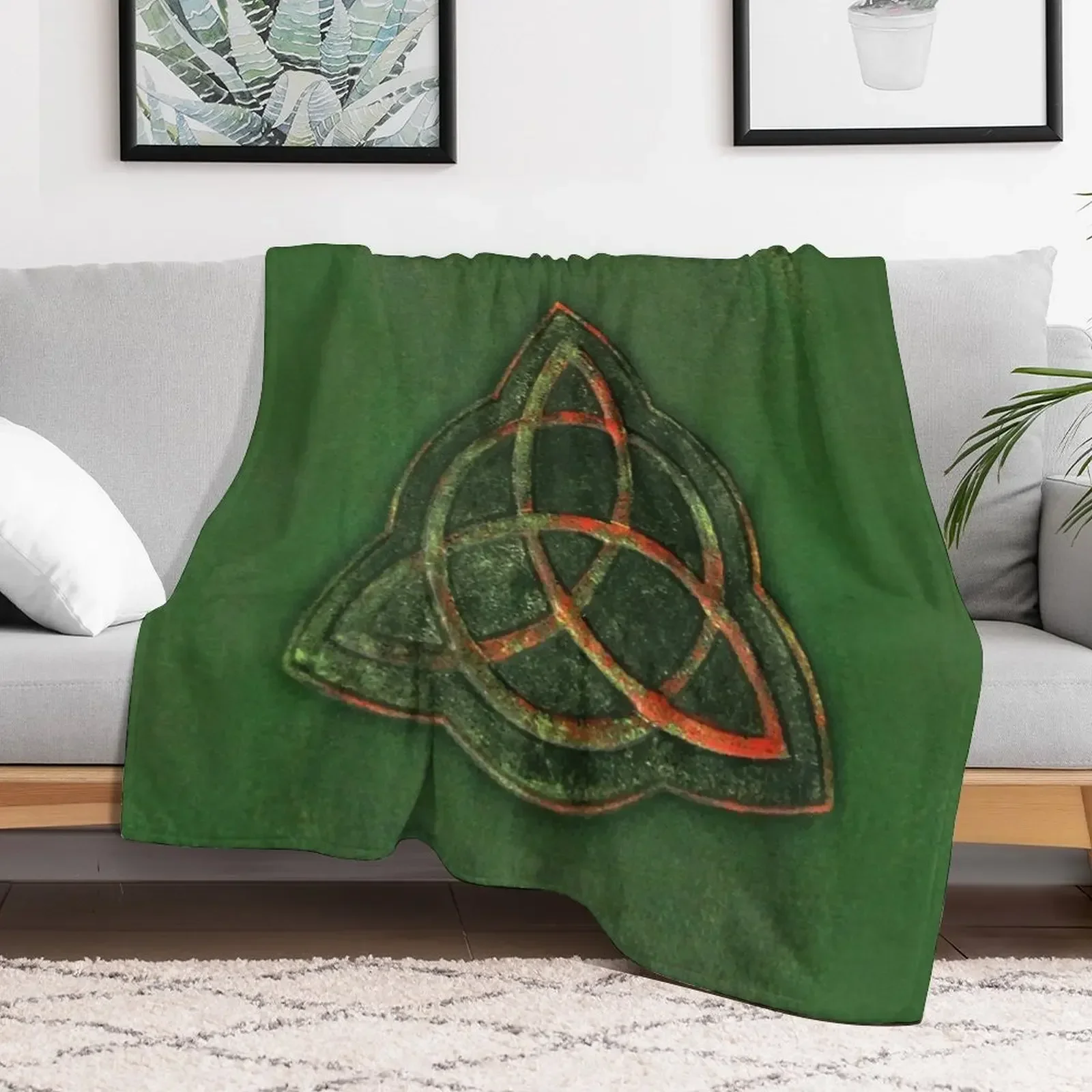 

Book of Shadows - Charmed Triquetra Design Throw Blanket Baby Polar Blankets