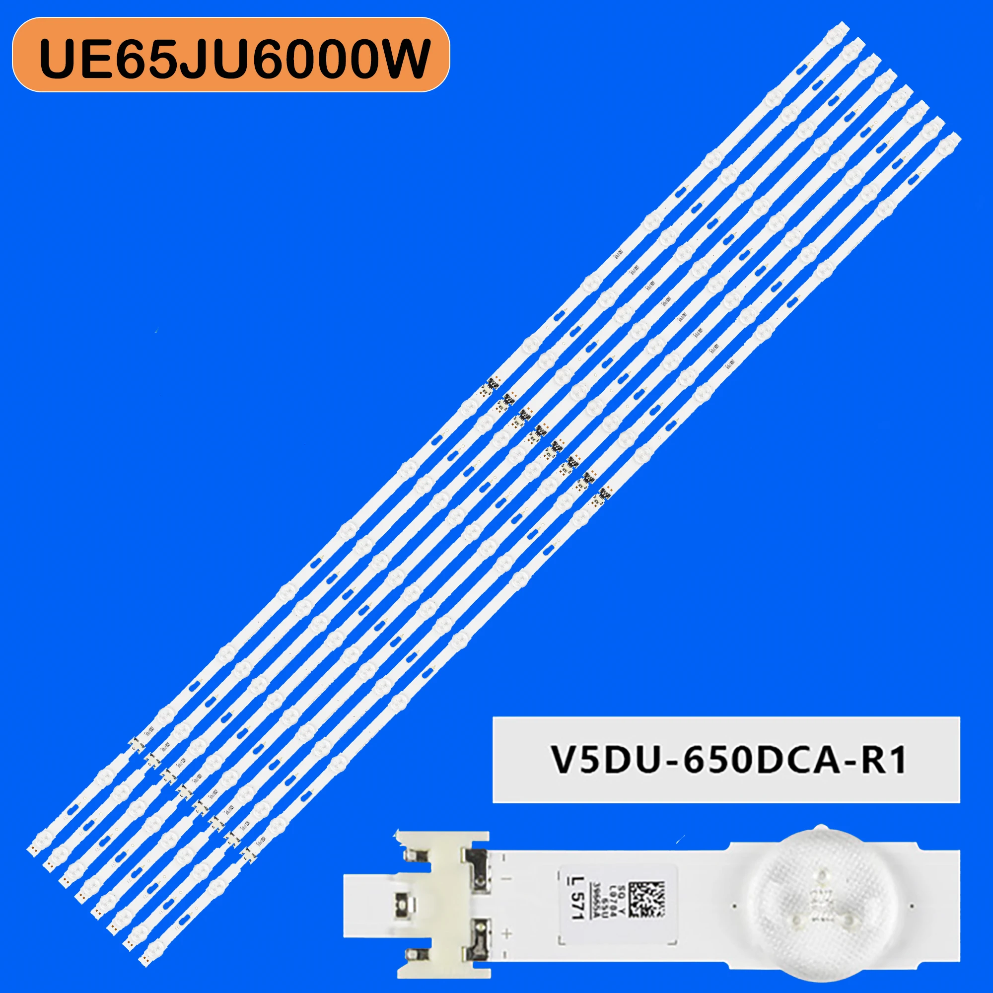 LED Backlight strip for UE65JU6570U UE65JU6000W UE65JU6400U UE65JU6470U UE65JU6472U UE65JU6475U UE65JU6500K UE65JU7500L