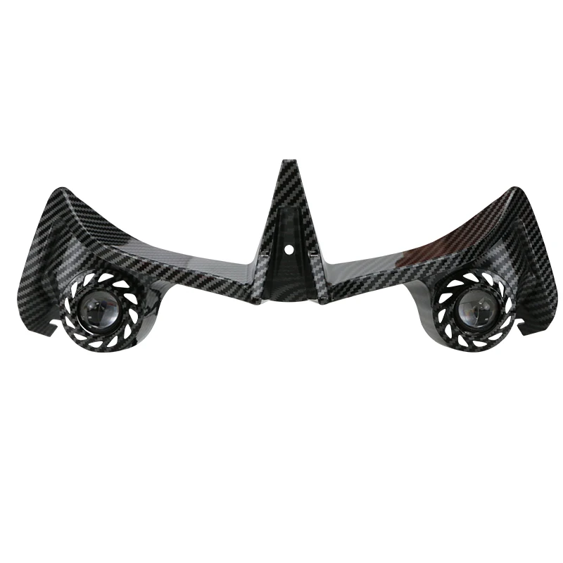 Accesorios de motocicleta para Yamaha Nmax155 2020-2024, modificación de ala de viento delantera, cubierta de pico de pájaro, cubierta decorativa de lámpara integrada