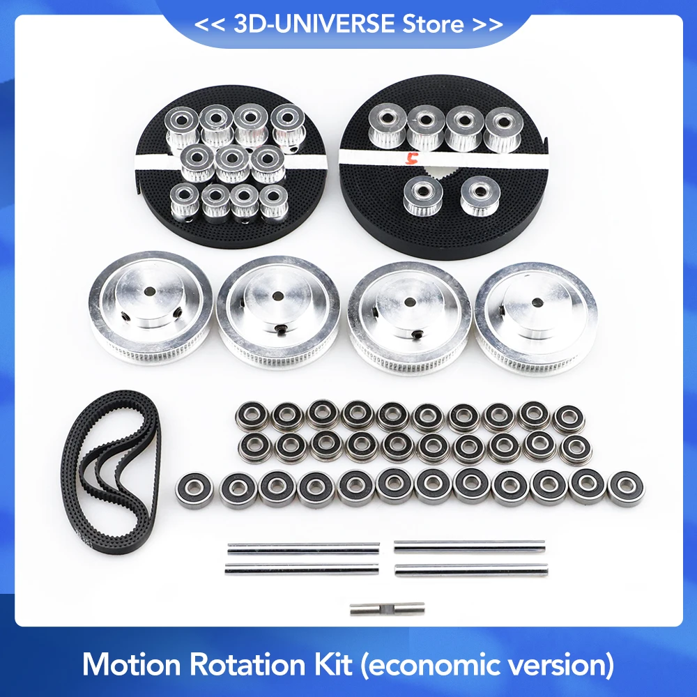 Voron 2.4 Motion Drive Kit Idler 80 / 20 Gear 2GT2 Synchronous Pulley Synchronous Belt Bearing Foot Pad