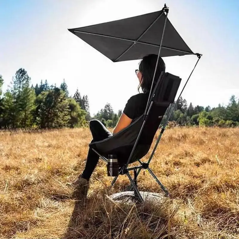 Imagem -03 - Outdoor Folding Sun Chair Sunshade Piquenique e Camping Chair Capa de Protetor Solar Proteção uv Equipamento Lounge