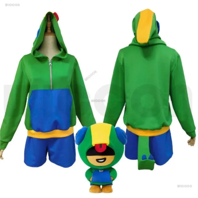 2025 이이레온 코스프레 전설의 후드티 브롤 의상 유니폼 스타 애니메이션 유니섹스 상의 하의 할로윈 파티 롤플레잉 도진 클롯