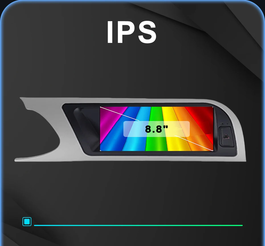 8,8' Linux Multimedia-Bildschirm, kabelloses CarPlay, Android Auto, Autoradio für Audi A5 2009-2016, AutoLink, AirPlay, Bluetooth, Navigation – Detail 6