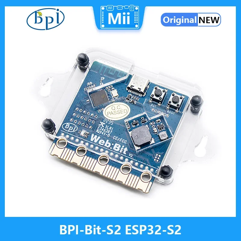

Banana Pi BPI-Bit-S2 ESP32-S2FN4R2 32 Bit Single-Core Processer Support Webduino, CircuitPython For STEAM Education
