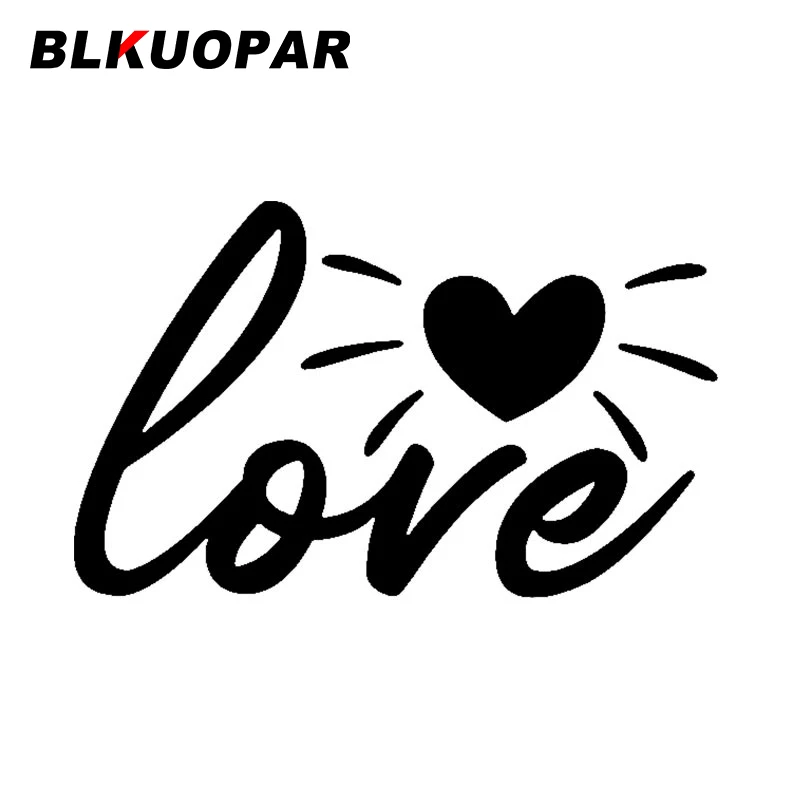 

BLKUOPAR Love Heart Graphics Car Stickers Creative Scratch Proof Decal Personality Air Conditioner Trunk Car Door Protector