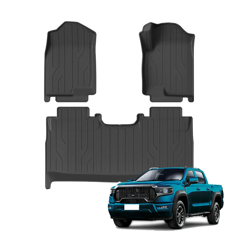 For FOTON V9 Mars 2026 TPE Car Floor Mats RHD All Weather Waterproof Anti-Slip Cargo Liner Anti Dirty Pads Car Accessories