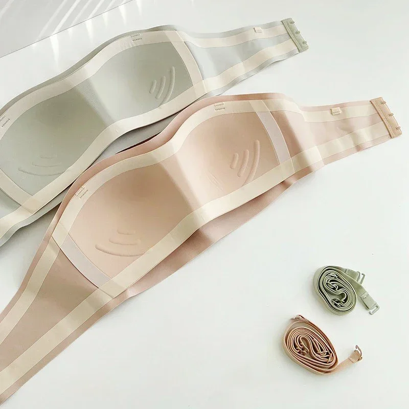 حمالة صدر نسائية مثيرة من OWEQ حمالة صدر غير مرئية من الخلف غير قابلة للانزلاق بدون حمالات حمالة صدر لاسلكية ملابس داخلية بدون أشرطة #4