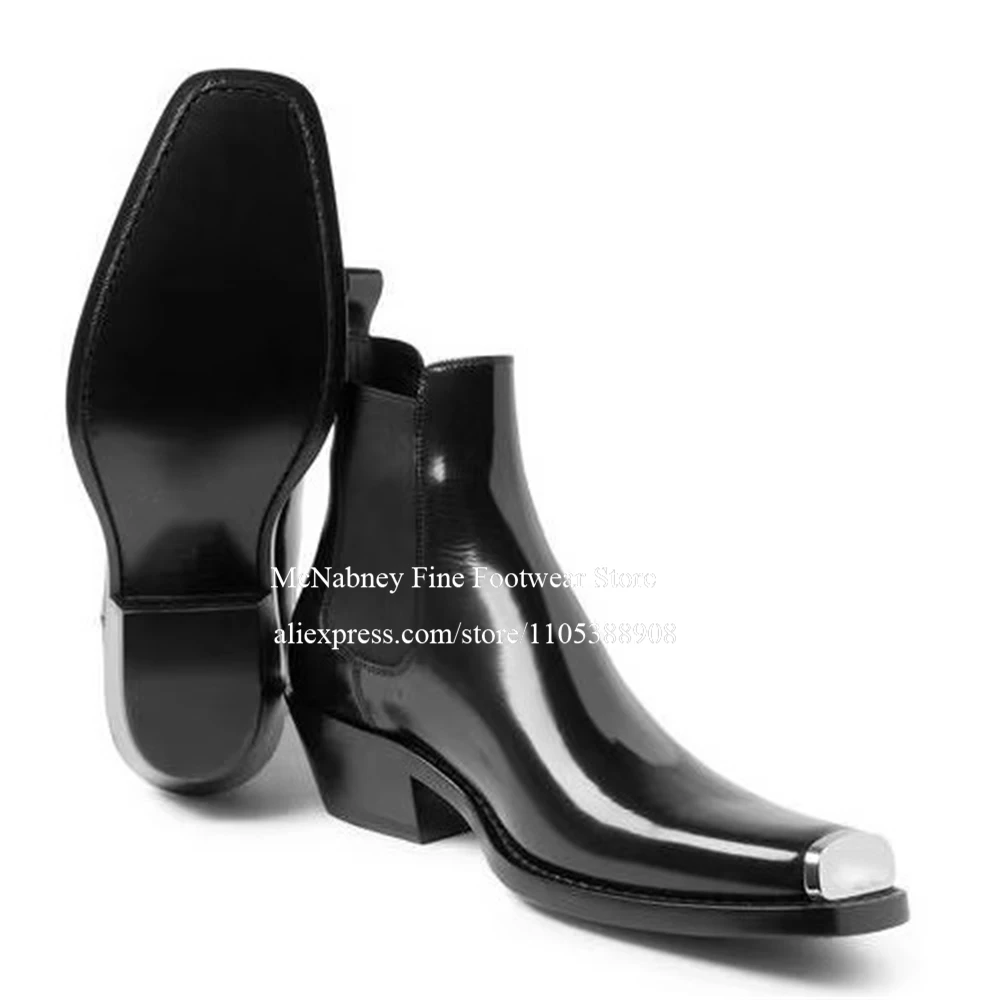 

Мужские замшевые ботинки челси с металлическим носком, на низком каблуке, с эластичными вставками по бокам, ручной работы, для повседневной носки, вечеринок, улицы, больших размеров