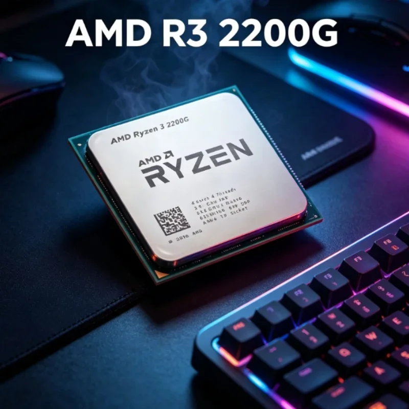 65W Low Power AMD Ryzen 3 2200G CPU 4 Core 4 Thread 3.5GHz AM4 Vega 8 Graphics Desktop Processor Without Package