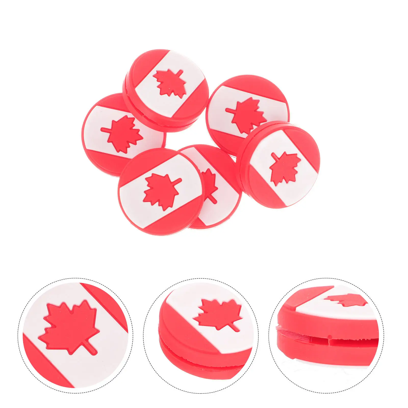 

6Pcs Racket Vibration Dampeners Featuring National Flag Artwork Silicone Tennis Dampener for Enhanced Comfort and Aesthetic