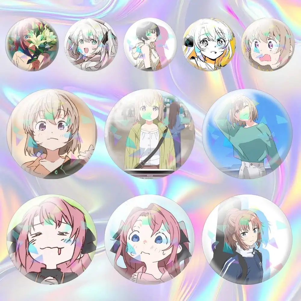 

Kamiina Botan, Yoeru Sugata wa Yuri no Hana Anime 75mm 58mm 44mm 25mm Brooch Backpack Hat Pins Accessories Toys Badge