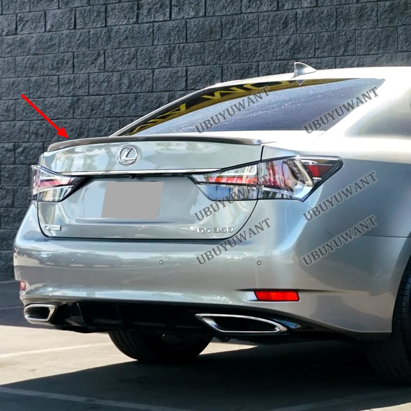 For Lexus GS GS250 GS300 GS350 2013 - 2017 High Quality ABS Material Unpainted Color Rear Trunk Lid Spoiler Car Accessories