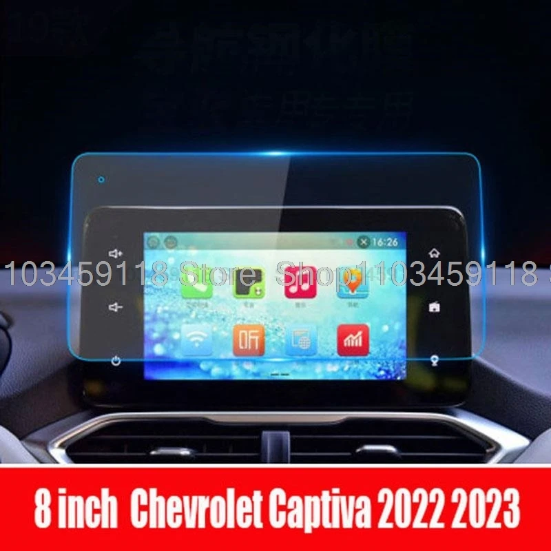 Tempered Glass Screen Protector Film For Chevrolet Groove 2022 2023 8 inch Car Radio  GPS Navigation anti-scratch